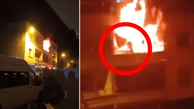 diyarbakirda ev yangini babanin cocugunu kurtarmaya calistigi anlar kameralara yansidi pkXptZRz